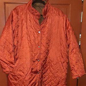 Unisex Rust and Brown Reversible Jacket